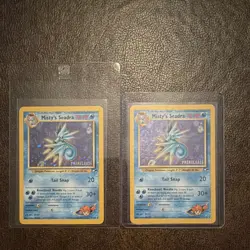 Nintendo Pokemon TCG Misty's Seadra 9/132 Gym Heroes Prerelease Holo (2) - Image 1