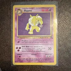 Pokemon Hypno 23/62 Fossil Unlimited Rare Regular English 1999 WotC Stage 1 HP90 - Image 1