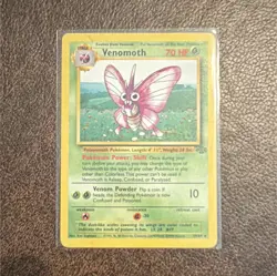 Pokemon Venomoth 13/64 Jungle Unlimited Rare Regular English WotC HP70 - Image 1