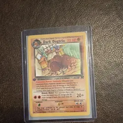 Pokemon Dark Dugtrio 23/82 Team Rocket 1st Edition Rare English 2000 - Image 1