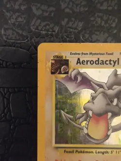 Aerodactyl 1/62 Pokemon Fossil Holo Unlimited English Vintage WOTC MP - Image 5