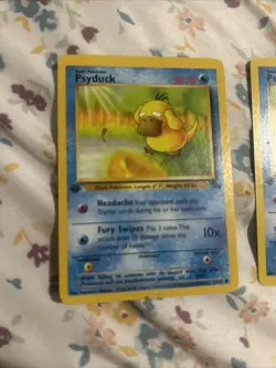 Pokemon TCG Psyduck 1st Edition 53/62 Year 1995 Base Fossil Set - Image 2
