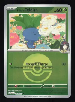 Erika's Oddish (Poke Ball) 001/217 Reverse Holo Ascended Heroes Pokemon NM/M - Image 1