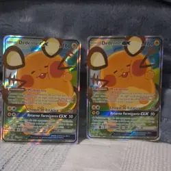 Pokemon TCG Dedenne GX Holo Portuguese Card Lot (2 Cards Lightning) - Image 1
