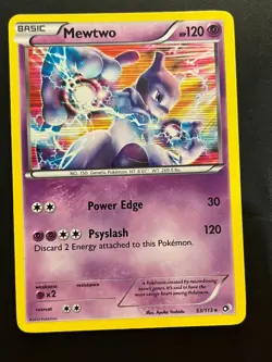 Mewtwo Holo Pokemon TCG Legendary Treasures Rare 53/113 LP - Image 1