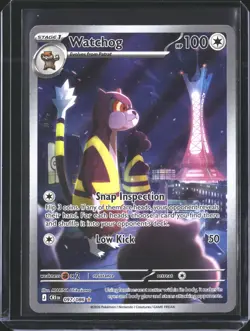 Watchog 097/086 Shiny Rare ME04: Chaos Rising Pokemon NM/M - Image 1