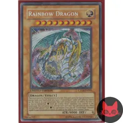 Yugioh Rainbow Dragon CT04-EN005 Secret Rare NM - Image 1