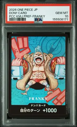 PSA 10 Franky DON!! Card Promo One Piece Japanese Kumamoto Prefecture - Image 1