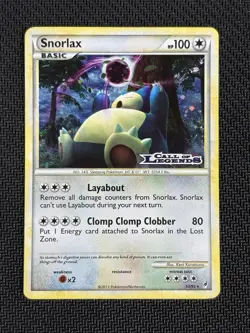 Snorlax (Prerelease) 33/95 Call of Legends 2011 Holo Rare Pokemon Card - Image 2