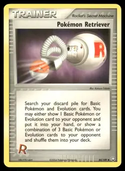 Pokemon Retriever 84/109 EX Team Rocket Returns EXC BUY 2 CARDS GET 1 FREE!! - Image 1