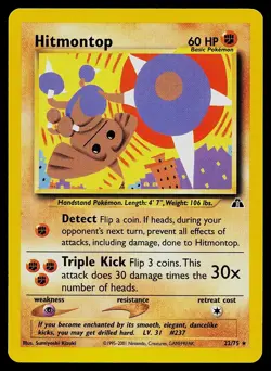 Pokemon Card - Hitmontop Neo Discovery 22/75 Rare - Image 1