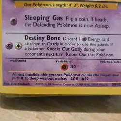 Pokemon TCG Base Set Nintendo Wizards 1999 Pikachu Gastly Card Lot Vintage - Image 5