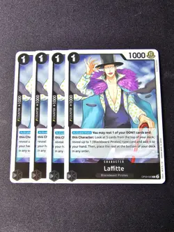 4x OP09-095 Laffitte R Playset - One Piece Card Game TCG - English - Image 1