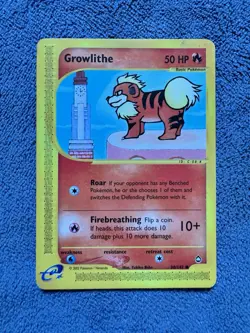Aquapolis Growlithe Regular Card 2003 Common, 80/147 - Image 1