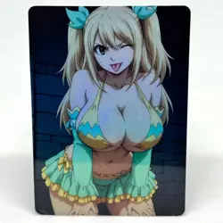 Fairy Tail Lucy Heartfilia Goddess Anime Waifu ACG Foil Card - Image 1