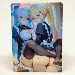 Konosuba Aqua, Darkness Goddess Anime Waifu ACG Foil Card - Image 1