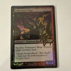 MTG :Fulminator Mage Shadowmoor FOIL Shadow Signed by Artist R.K. Post - LP - - Image 1