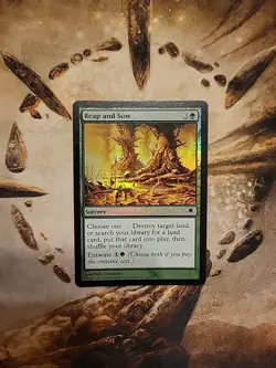FOIL MTG Magic the Gathering Reap and Sow (81/165) Darksteel LP - Image 1