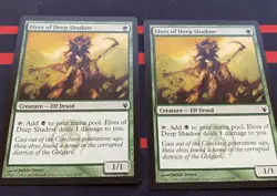 Elves of Deep Shadow X2 Duel Decks Izzet vs Golgari MTG Magic the Gathering - Image 1