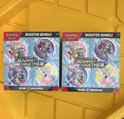 Pokemon TCG Journey Together Booster Bundle 2x SEALED Boxes 6 Packs Each English - Image 1