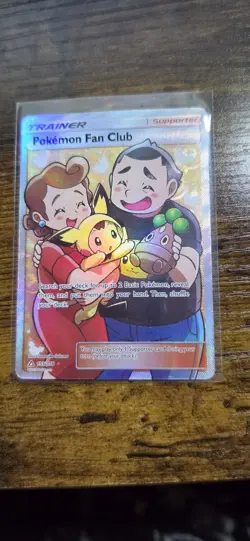 Pokemon Fan Club 155/156 SM Ultra Prism Holofoil Full Art Ultra Rare Pokemon TCG - Image 1