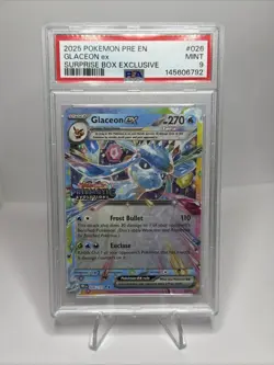 Pokemon TCG Glaceon EX 026/131 Prismatic Evolutions PSA 9 - Image 1