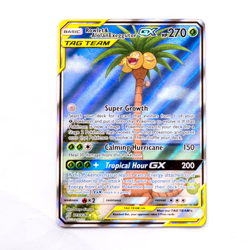 🔥 Pokemon Rowlet & Alolan Exeggutor GX TAG TEAM Full Art Holo 215/236 🔥 - Image 1