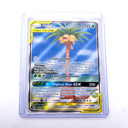 🔥 Pokemon Rowlet & Alolan Exeggutor GX TAG TEAM Full Art Holo 215/236 🔥 - Image 2