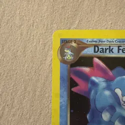 Pokemon Dark Feraligatr 5/105 Neo Destiny 1st Edition Holo Rare 80 HP English - Image 2
