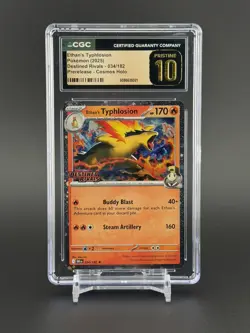 2025 Pokemon Destined Rivals Ethan's Typhlosion #034 Prerelease CGC 10 PRISTINE - Image 1