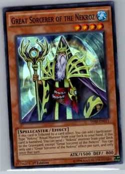 Great Sorcerer of the Nekroz THSF-EN011 The Secret Forces - Yu Gi Oh Card - NM - Image 1