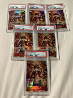 X6 2024 ONE PIECE PROMO 006 MONKEY D. LUFFY TREASURE BOOSTER SET PSA 10 GEM MINT - Image 1