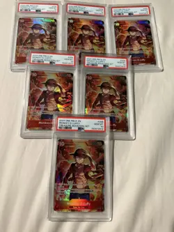 X6 2024 ONE PIECE PROMO 006 MONKEY D. LUFFY TREASURE BOOSTER SET PSA 10 GEM MINT - Image 2