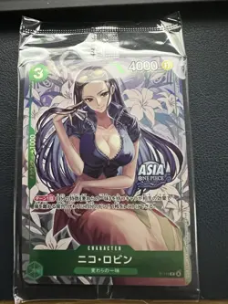 Nico Robin One Piece TCG P-111 Asia Exclusive Mini Tin Pack Set Vol. 2 Sealed - Image 1