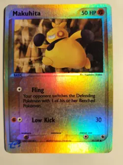 Makuhita 57/109 Ruby and Sapphire Reverse Holo Pokemon MP - Image 1