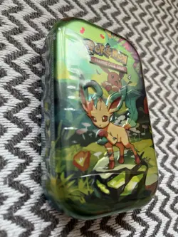 Pokemon Scarlet & Violet Prismatic Evolutions Mini Tin Leafeon New Sealed💥 - Image 2
