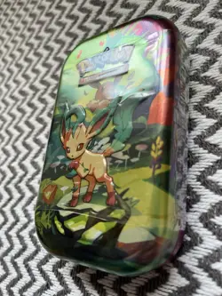 Pokemon Scarlet & Violet Prismatic Evolutions Mini Tin Leafeon New Sealed💥 - Image 3