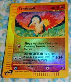 Cyndaquil 104/165 2002 Pokemon Expedition Reverse Holo Rev Foil Trading Card - Image 1