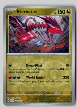Eternatus 141/191 Rare Surging Sparks Pokemon Reverse Holo NM - Image 1