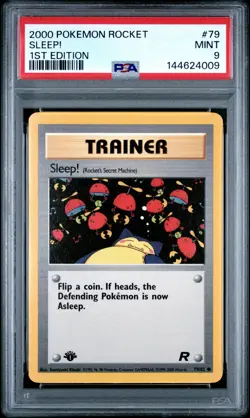2000 POKEMON ROCKET 1ST EDITION #79 SLEEP! PSA 9 - Image 1