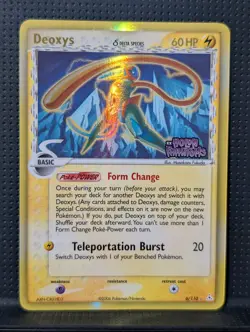 DEOXYS REVERSE HOLO STAMP DELTA SPECIES 6/110 EX HOLON PHANTOMS POKEMON ENG LP+ - Image 1