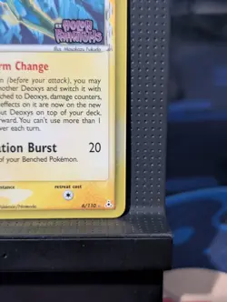 DEOXYS REVERSE HOLO STAMP DELTA SPECIES 6/110 EX HOLON PHANTOMS POKEMON ENG LP+ - Image 5