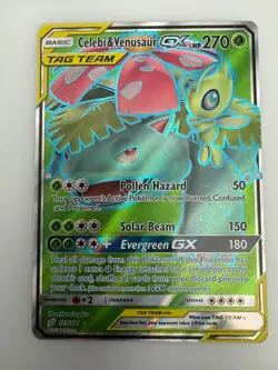 Celebi & Venusaur GX 159/181 - Full Art - Team Up - Pokemon TCG - Image 1