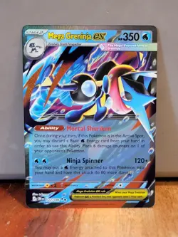 Mega Greninja ex 022/086 ME04: Chaos Rising Pokemon TCG - Image 1