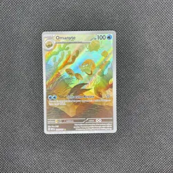 Pokemon Scarlet & Violet 151 Omanyte 180/165 Rare Illustration Full Art - Image 1