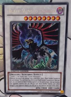 Yu-Gi-Oh! TCG | CT07-EN002 | Black-Winged Dragon | Ltd Ed | Secret Rare | LP - Image 1