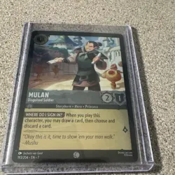 Disney Lorcana TCG Mulan - Disguised Soldier 193/204 English Regular Character - Image 1