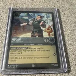 Disney Lorcana TCG Mulan - Disguised Soldier 193/204 English Regular Character - Image 3