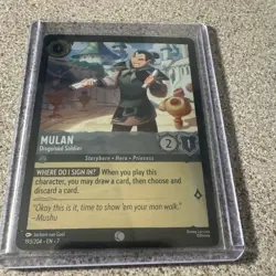 Disney Lorcana TCG Mulan - Disguised Soldier 193/204 English Regular Character - Image 4