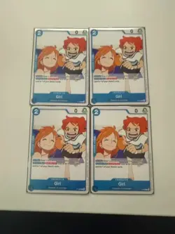 Girl (OP14 Release Event) P-096 One Piece Promotion Cards Regular x4 playset - Image 1